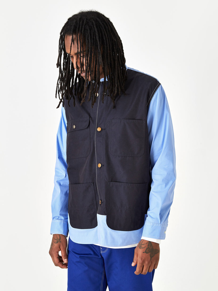 Junya Watanabe Man Junya Watanabe MAN Stripe Shirt - Navy/Blue - Blue