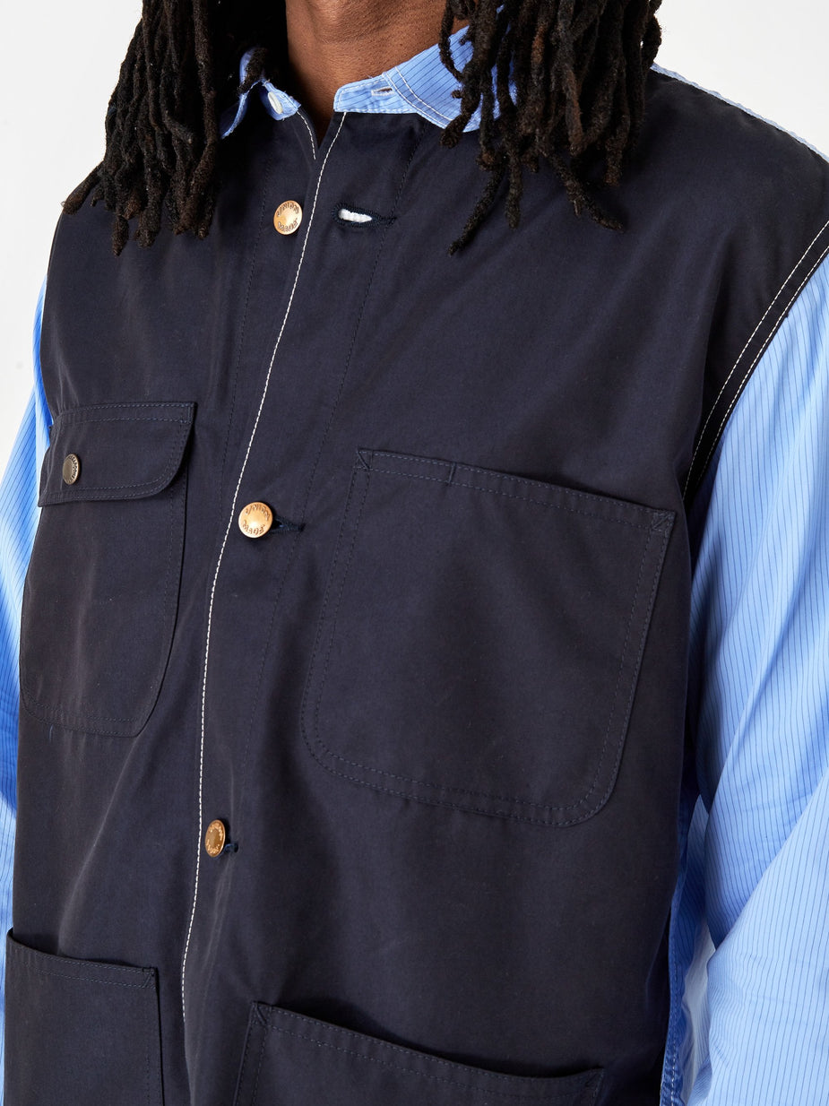Junya Watanabe Man Junya Watanabe MAN Stripe Shirt - Navy/Blue - Blue