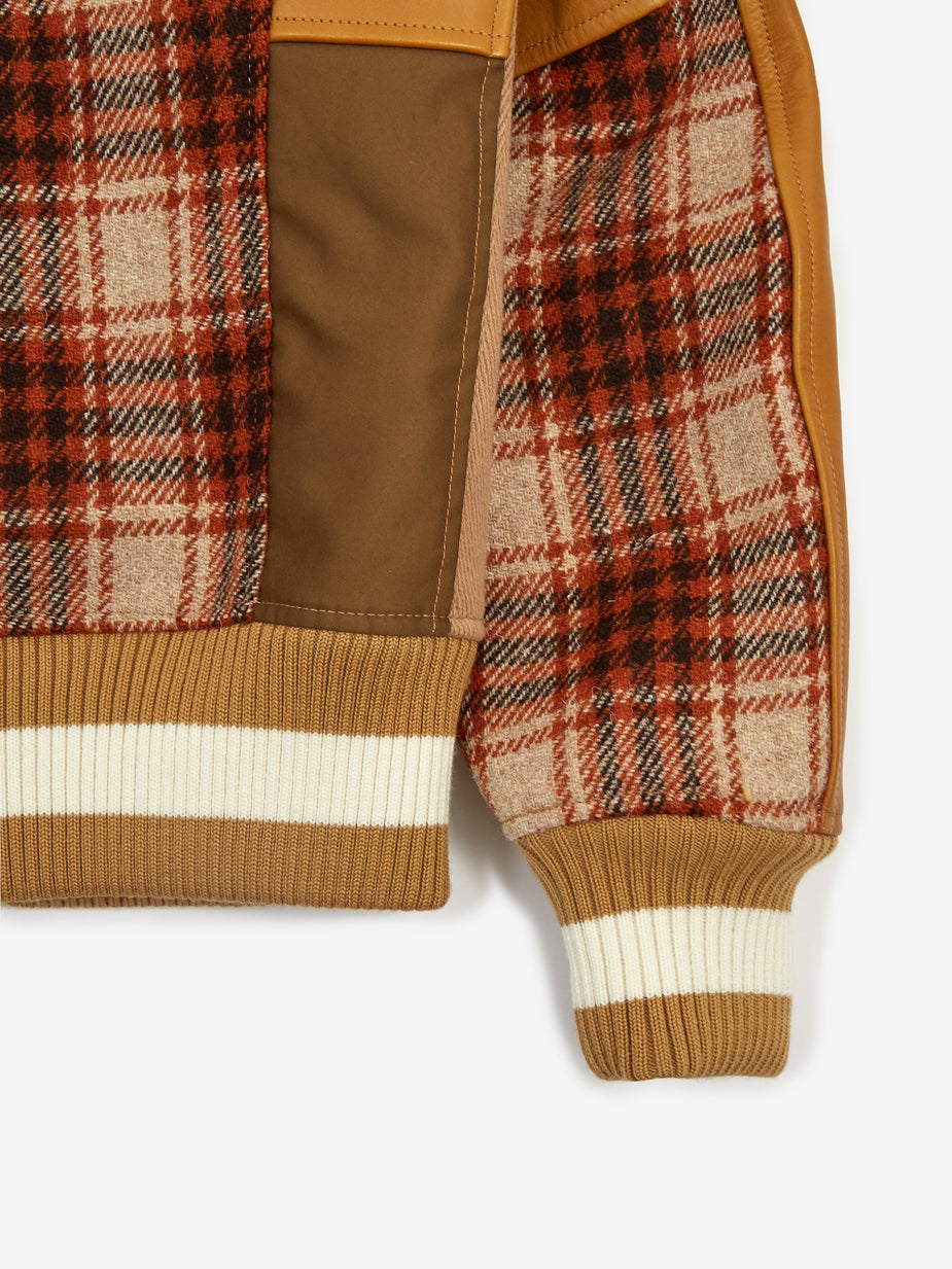 Junya Watanabe Man Junya Watanabe MAN Wool Herringbone Cowhide Jacket - Camel/Beige - Neutrals