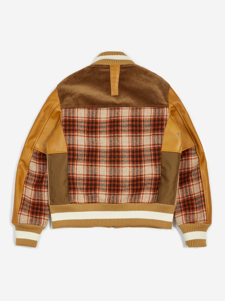 Junya Watanabe Man Junya Watanabe MAN Wool Herringbone Cowhide Jacket - Camel/Beige - Neutrals