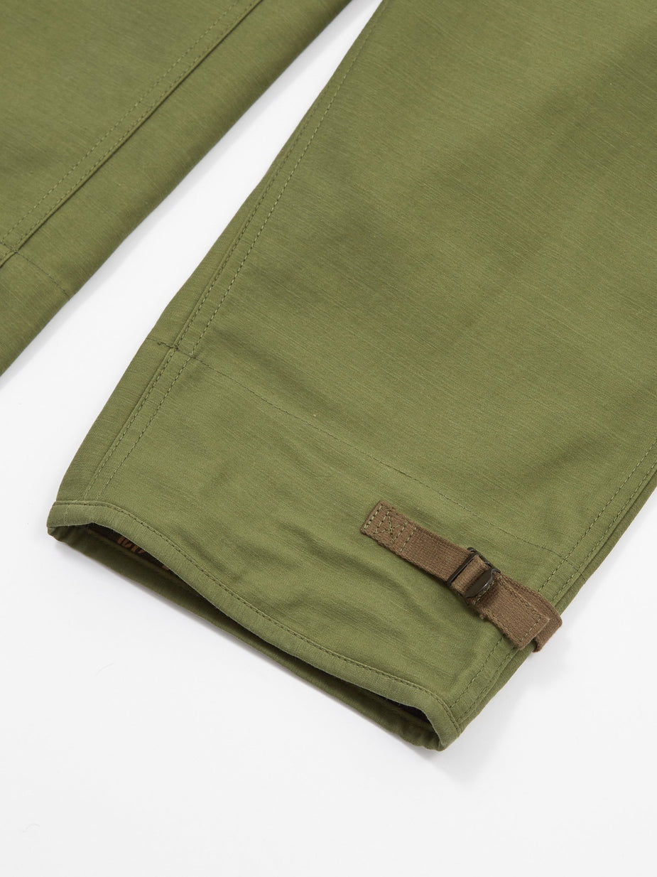 Junya Watanabe Man Junya Watanabe MAN Cotton Back Satin Trouser - Green - Green