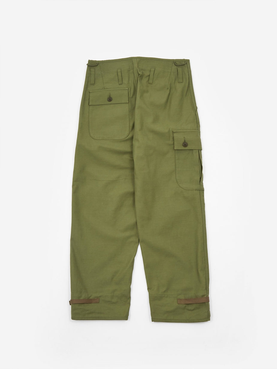Junya Watanabe Man Junya Watanabe MAN Cotton Back Satin Trouser - Green - Green