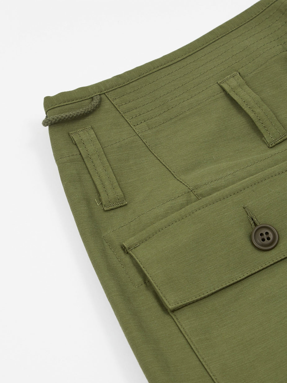 Junya Watanabe Man Junya Watanabe MAN Cotton Back Satin Trouser - Green - Green