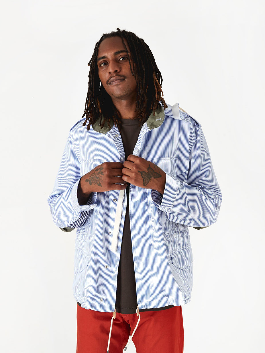 Junya Watanabe Man Junya Wantanabe MAN Field Jacket - White/Blue/Khaki - Blue