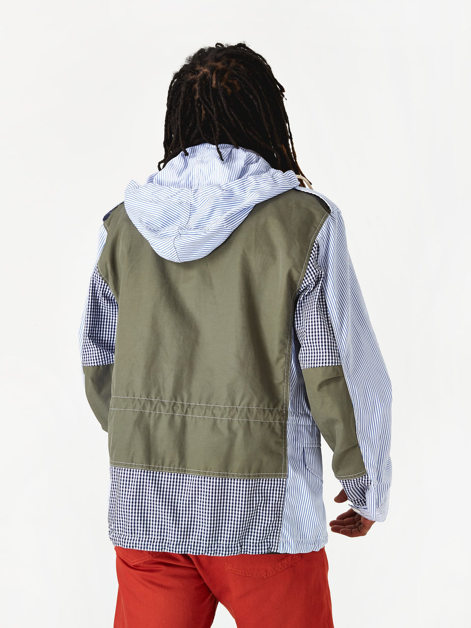 Junya Watanabe Man Junya Wantanabe MAN Field Jacket - White/Blue/Khaki - Blue