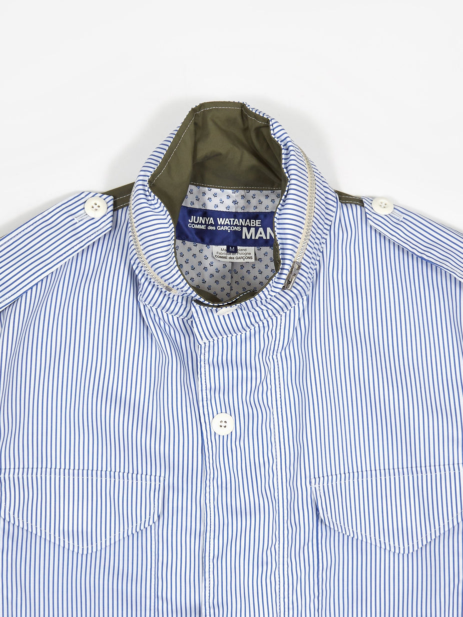 Junya Watanabe Man Junya Wantanabe MAN Field Jacket - White/Blue/Khaki - Blue