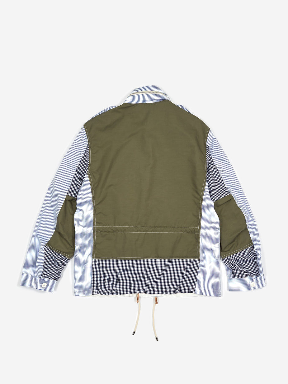 Junya Watanabe Man Junya Wantanabe MAN Field Jacket - White/Blue/Khaki - Blue