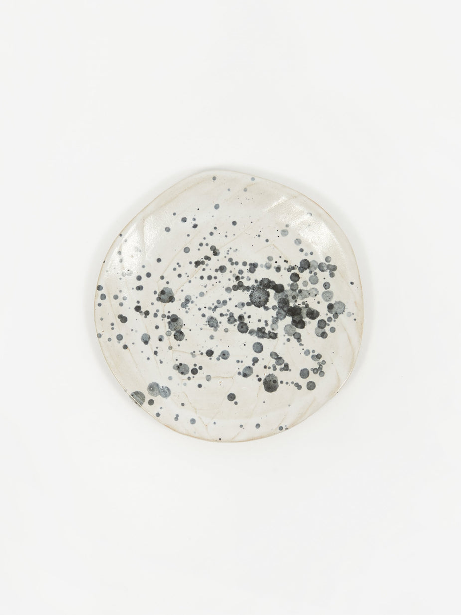 Kana Kana Cake Plate - Splatter Ink - Black