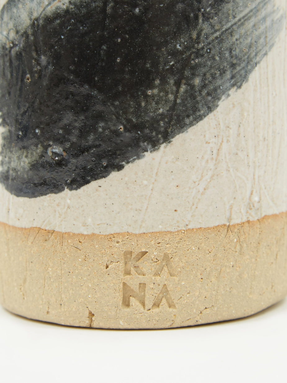 Kana Kana Mug - White And Brush Stroke - White