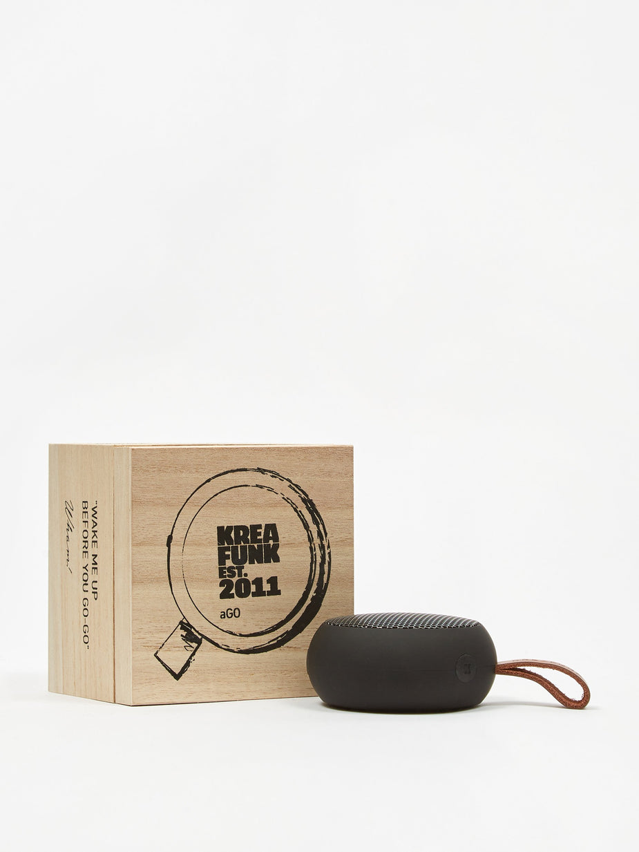 Kreafunk Kreafunk aGO Bluetooth Speaker - Black Edition/Gun Metal - Black
