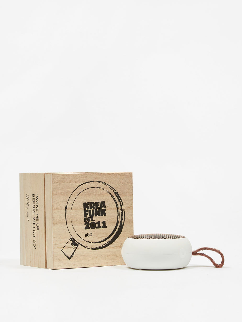 Kreafunk Kreafunk aGO Bluetooth Speaker - White/Rose Gold - Gold