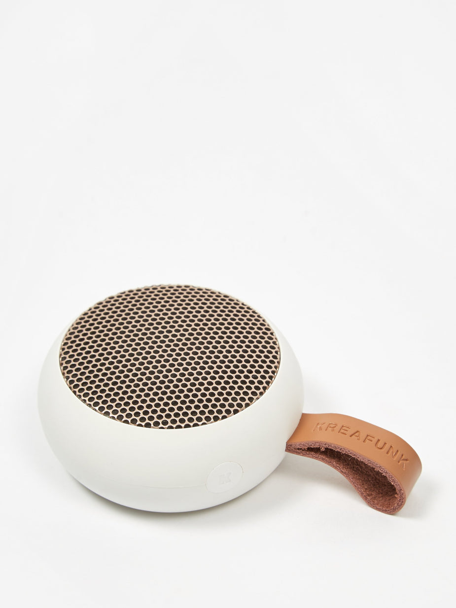 Kreafunk Kreafunk aGO Bluetooth Speaker - White/Rose Gold - Gold