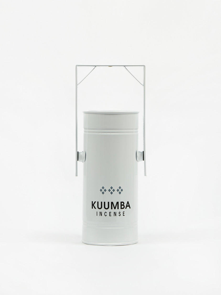 Kuumba Kuumba Metal Can Incense Burner - White/Black - Other