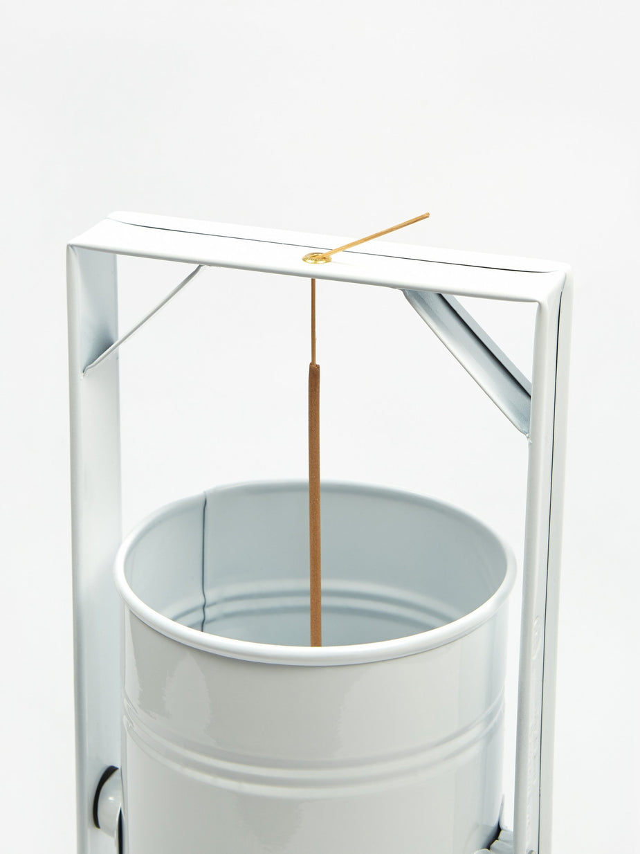 Kuumba Kuumba Metal Can Incense Burner - White/Black - Other