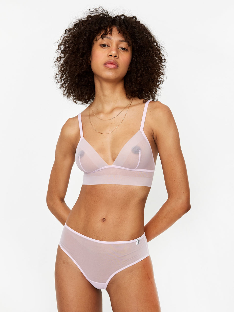 Les Girls Les Boys Les Girl Les Boy Intimate Smooth Soft Bra - Lilac - Purple