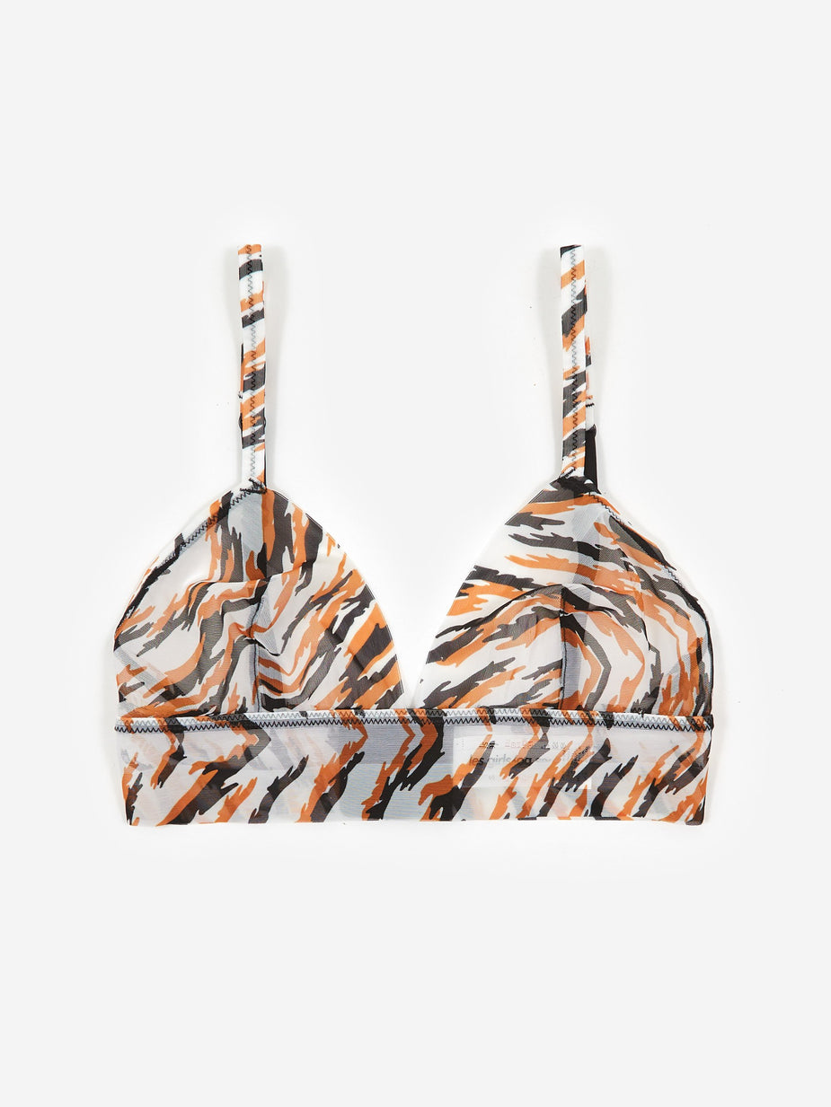Les Girls Les Boys Les Girl Les Boy Intimate Smooth Soft Bra - Tiger Print - Animal Print