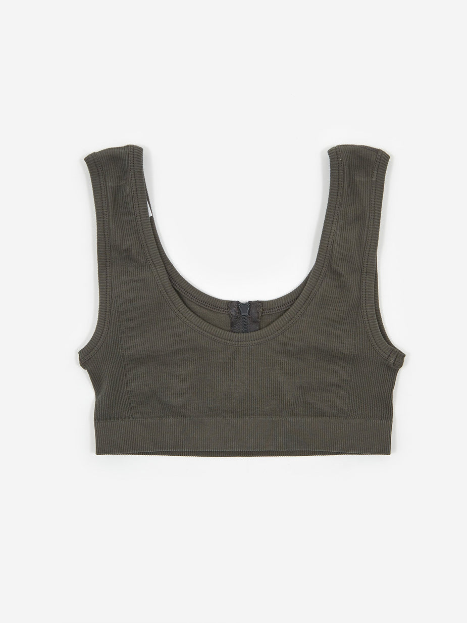 Les Girls Les Boys Les Girl Les Boy Rib Bra Top - Dark Shadow - Other