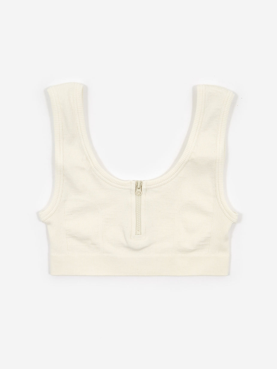 Les Girls Les Boys Les Girl Les Boy Rib Bra Top - Ivory - Neutrals