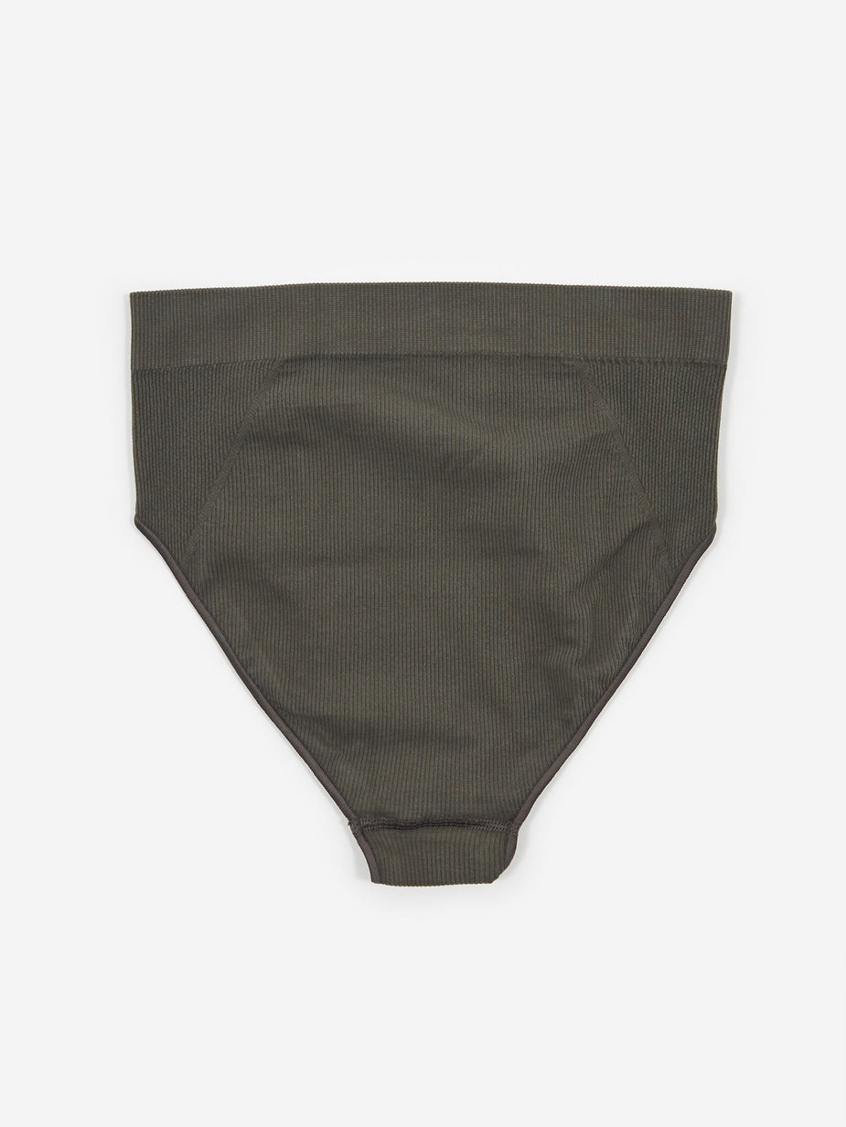 Les Girls Les Boys Les Girl Les Boy Rib Highwaisted Brief - Dark Shadow - Other