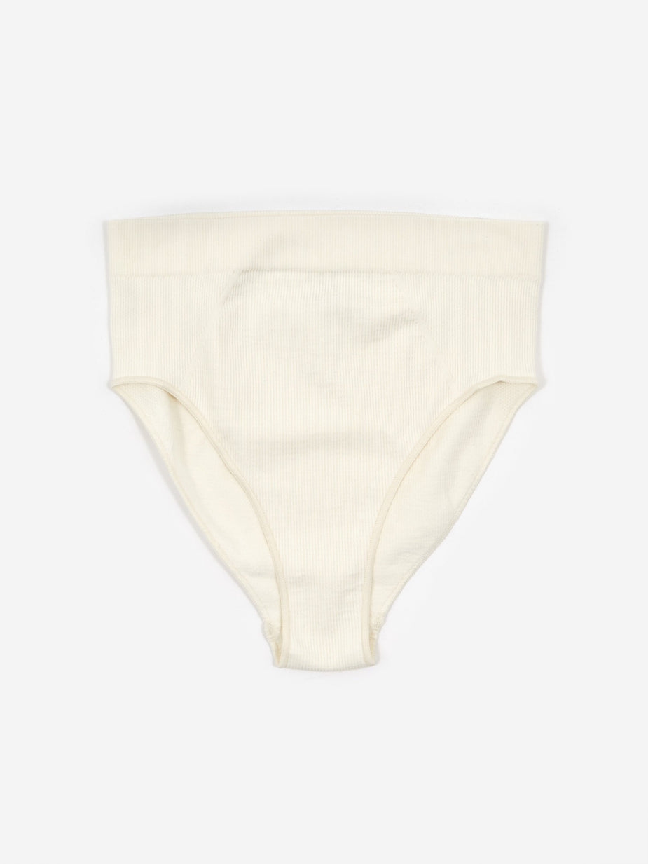 Les Girls Les Boys Les Girl Les Boy Rib Highwaisted Brief - Ivory - Neutrals
