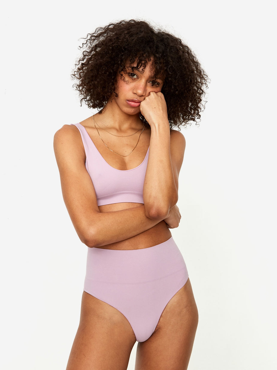 Les Girls Les Boys Les Girl Les Boy Semi Sheer Brief - Mauve - Other