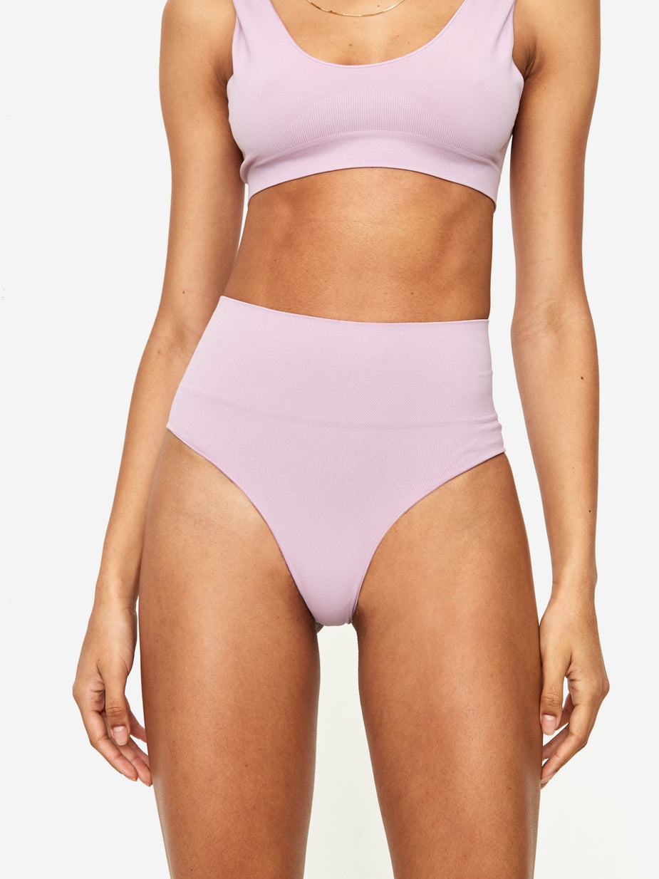 Les Girls Les Boys Les Girl Les Boy Semi Sheer Brief - Mauve - Other