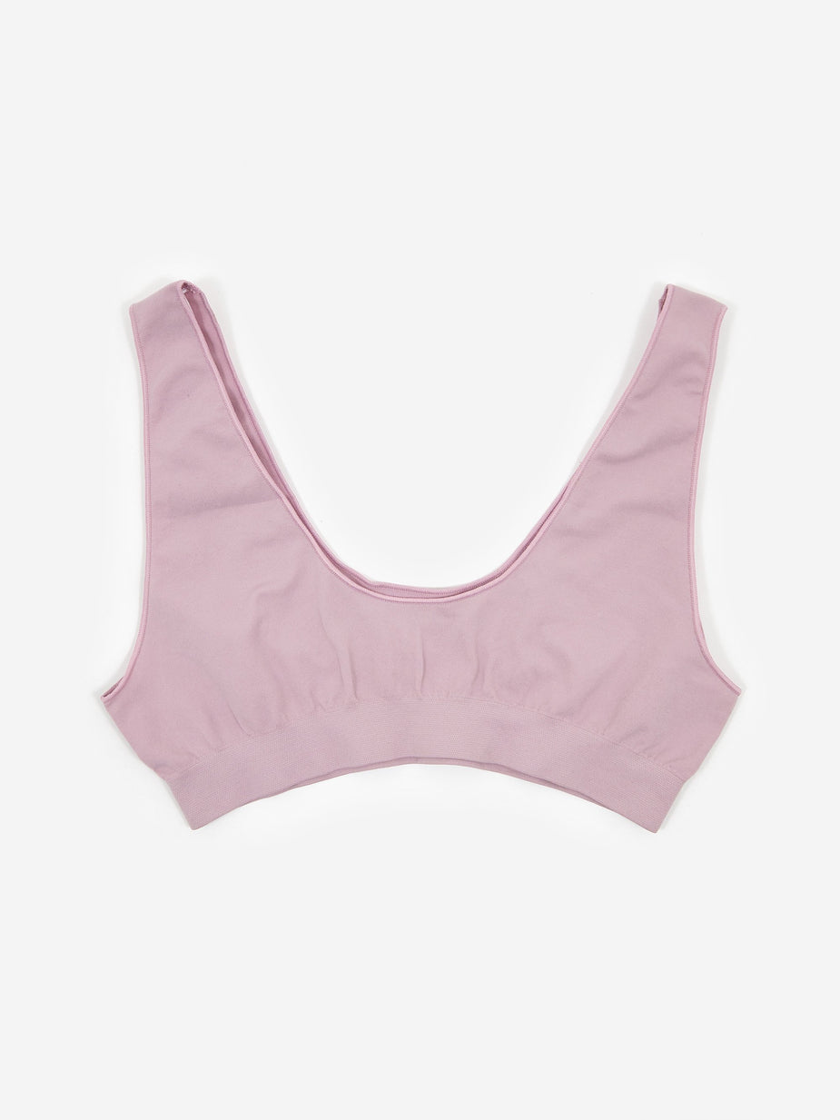 Les Girls Les Boys Les Girl Les Boy Semi Sheer Cropped Top - Mauve - Other