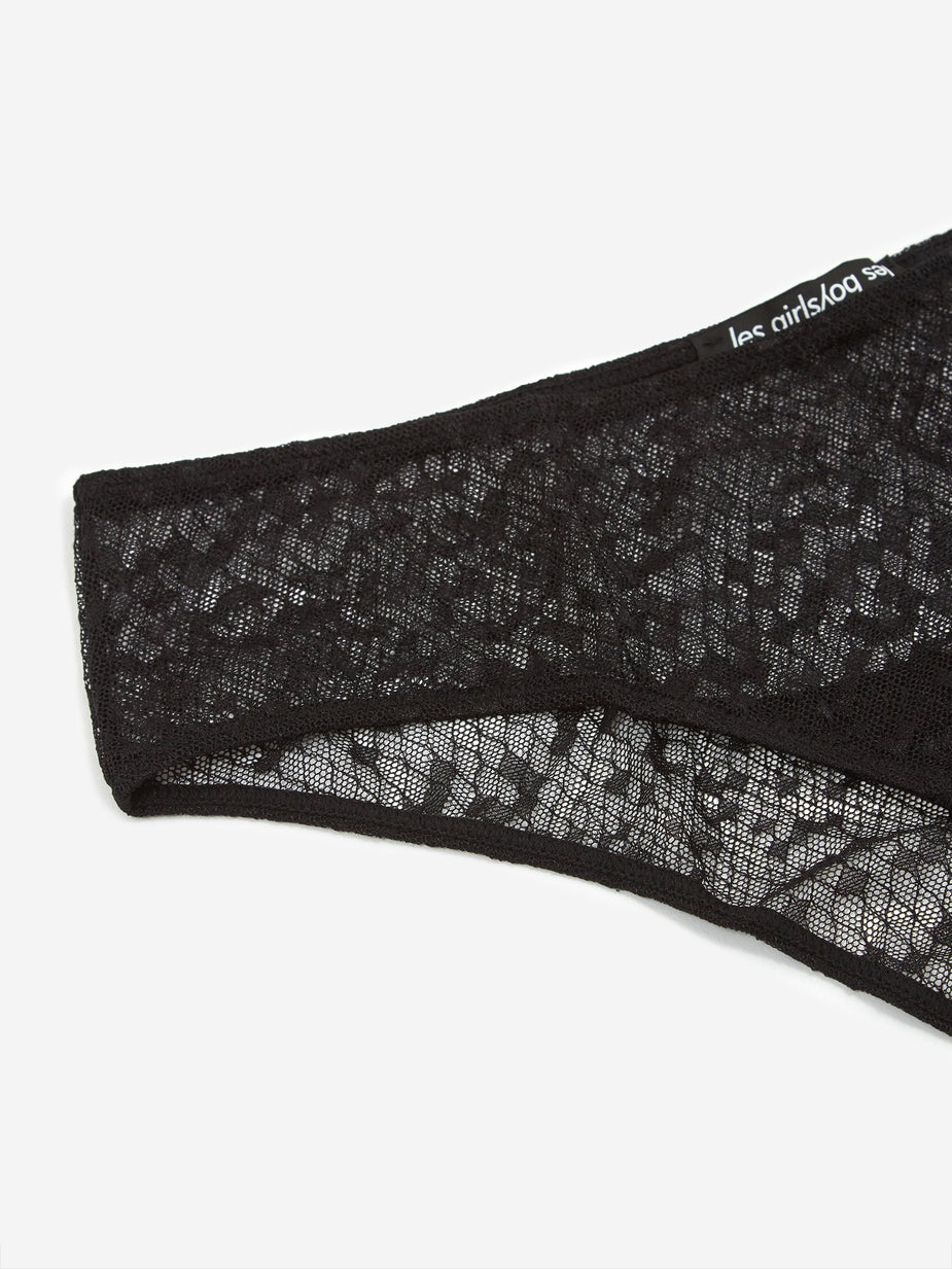 Les Girls Les Boys Les Girl Les Boy Snake Lace Mini Brief - Black - Black