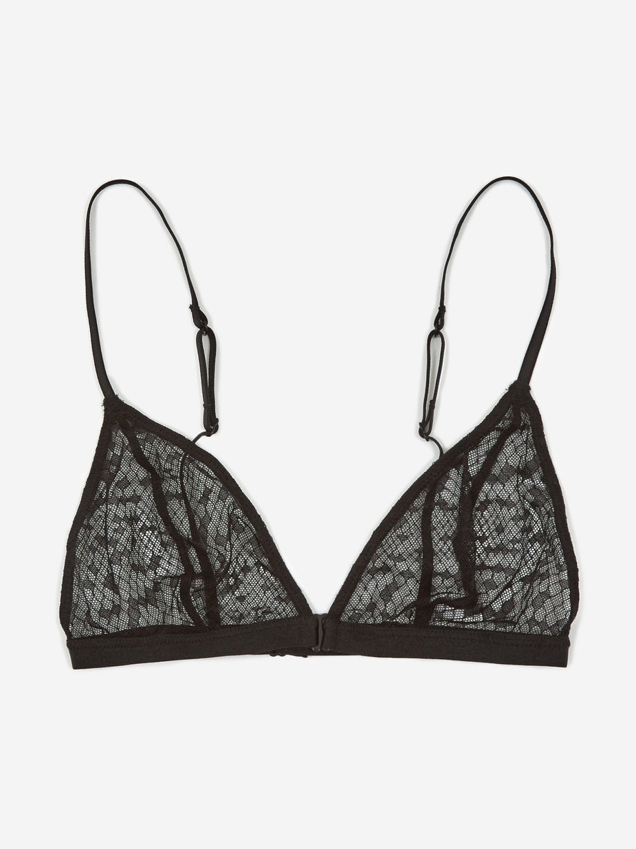 Les Girls Les Boys Les Girl Les Boy Snake Lace Triangle Bra - Black - Black