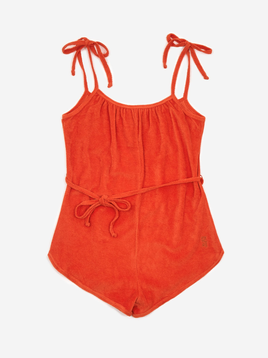 Les Girls Les Boys Les Girl Les Boy Terry Playsuit - Red - Red