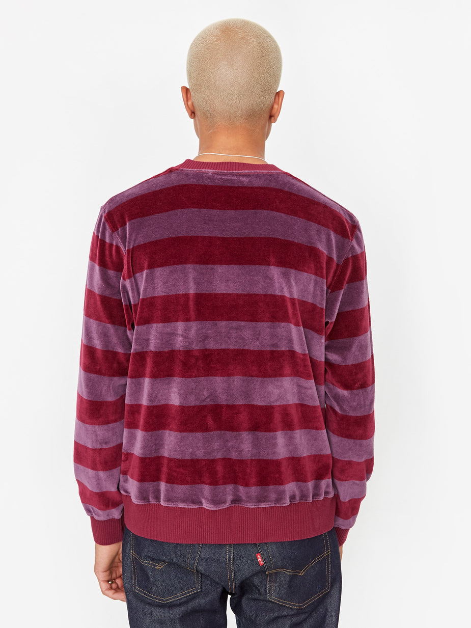 Levis Vintage Clothing Levis Vintage Clothing 1960's Velour Crewneck Longsleeve T-Shirt - Tonal Purple - Purple