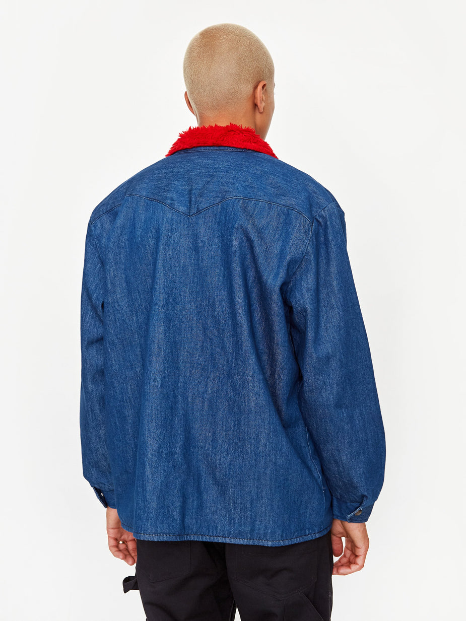 Levis Vintage Clothing Levis Vintage Clothing Sherpa Car Coat - Long Rinse - Blue