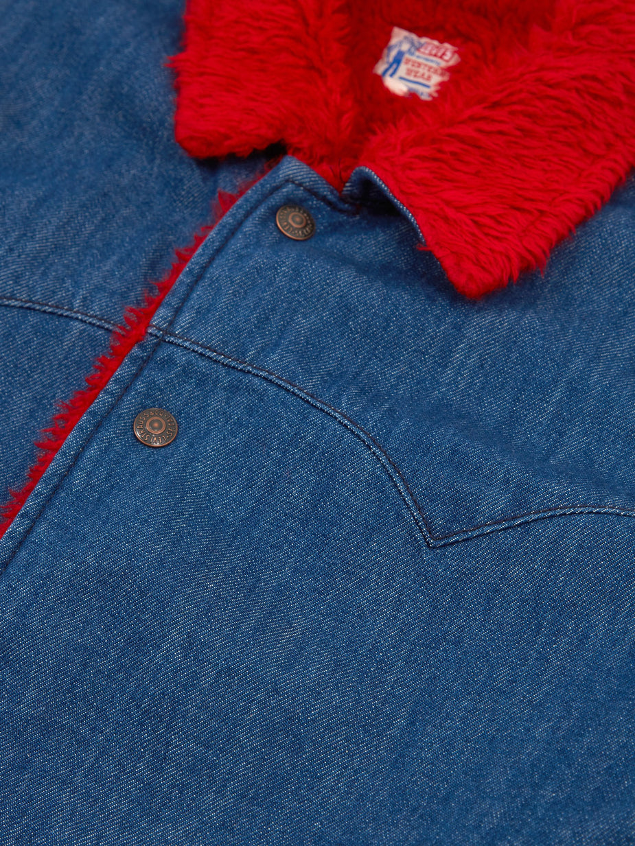 Levis Vintage Clothing Levis Vintage Clothing Sherpa Car Coat - Long Rinse - Blue