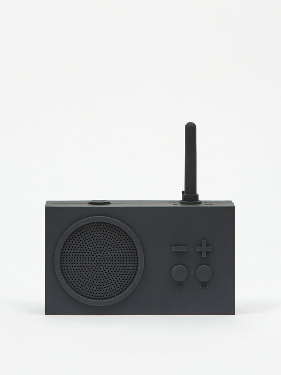 Lexon Lexon Tykho Wireless 3 FM Radio & Bluetooth Speaker - Dark Grey - Other