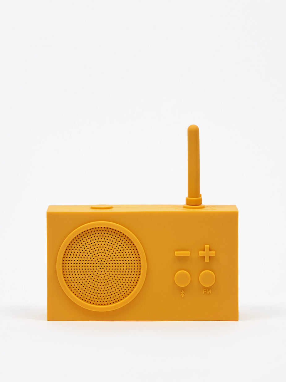 Lexon Lexon Tykho Wireless 3 FM Radio & Bluetooth Speaker - Yellow - Other