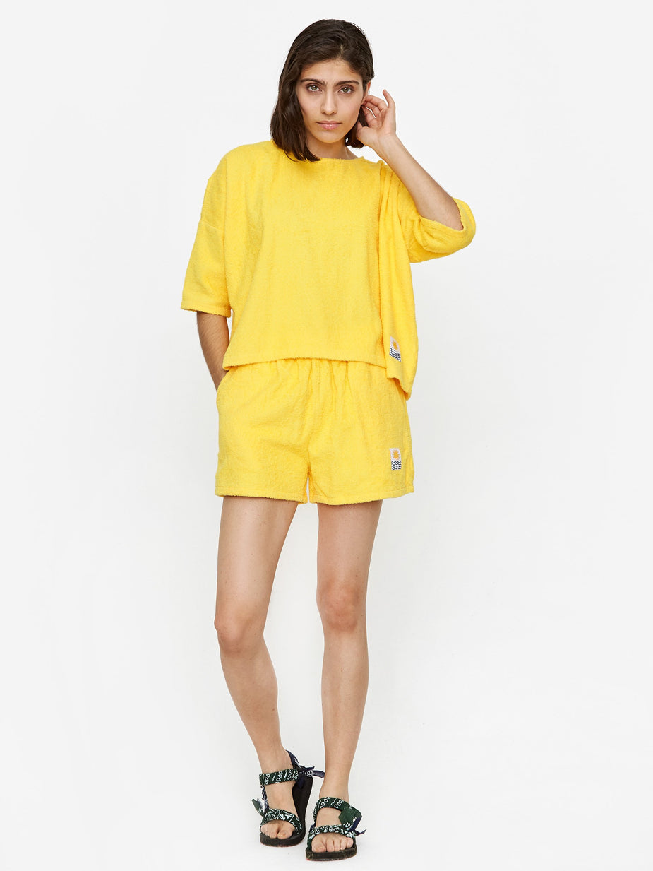 LF Markey LF Markey Basic Towelling Top - Yellow - Yellow