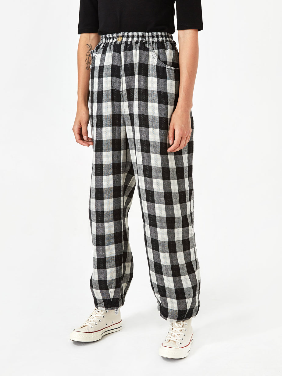 LF Markey LF Markey Fat Boy Trouser - Black Check - Black