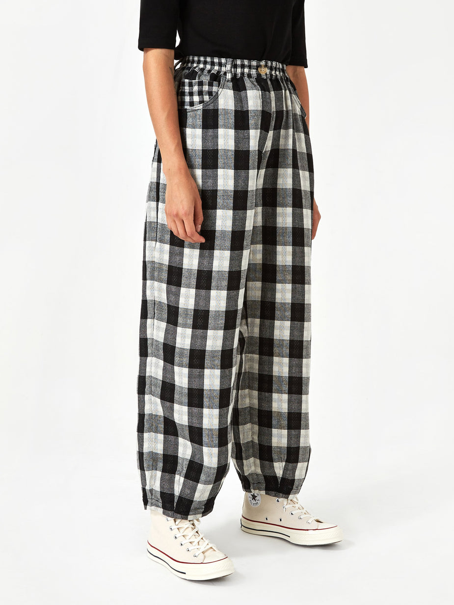 LF Markey LF Markey Fat Boy Trouser - Black Check - Black