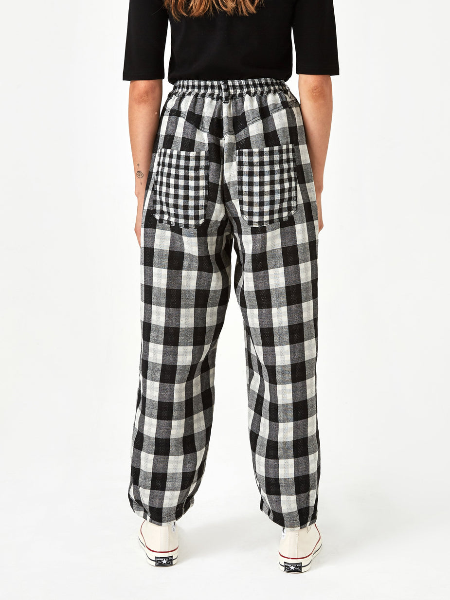 LF Markey LF Markey Fat Boy Trouser - Black Check - Black