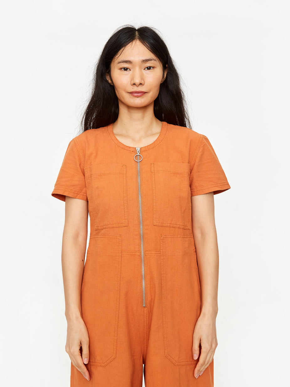 LF Markey LF Markey Felix Boilersuit - Burnt Orange - Orange