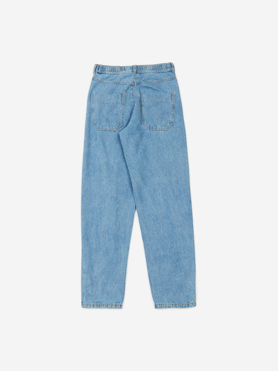 LF Markey LF Markey Johnny Elasticated Jeans - Mid Blue, - Blue