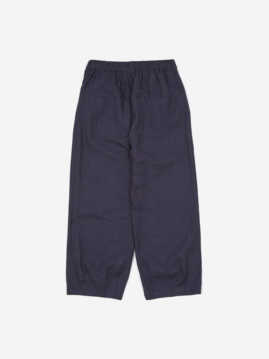 LF Markey LF Markey Fat Boy Linen Trouser - Navy - Blue