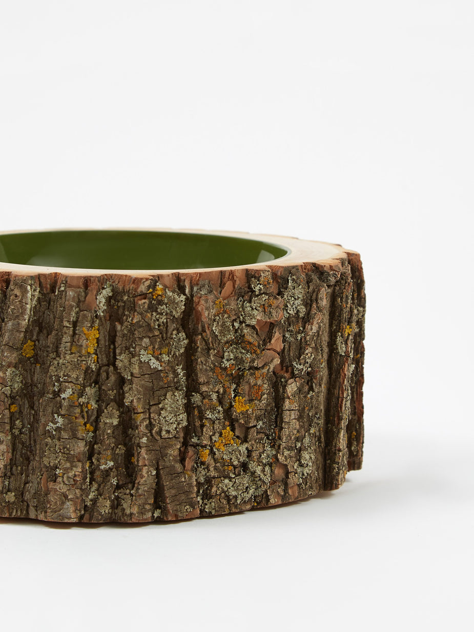 Loyal Loot Loyal Loot Log Bowl 5.5”- 6.5” - Green Olive - Green