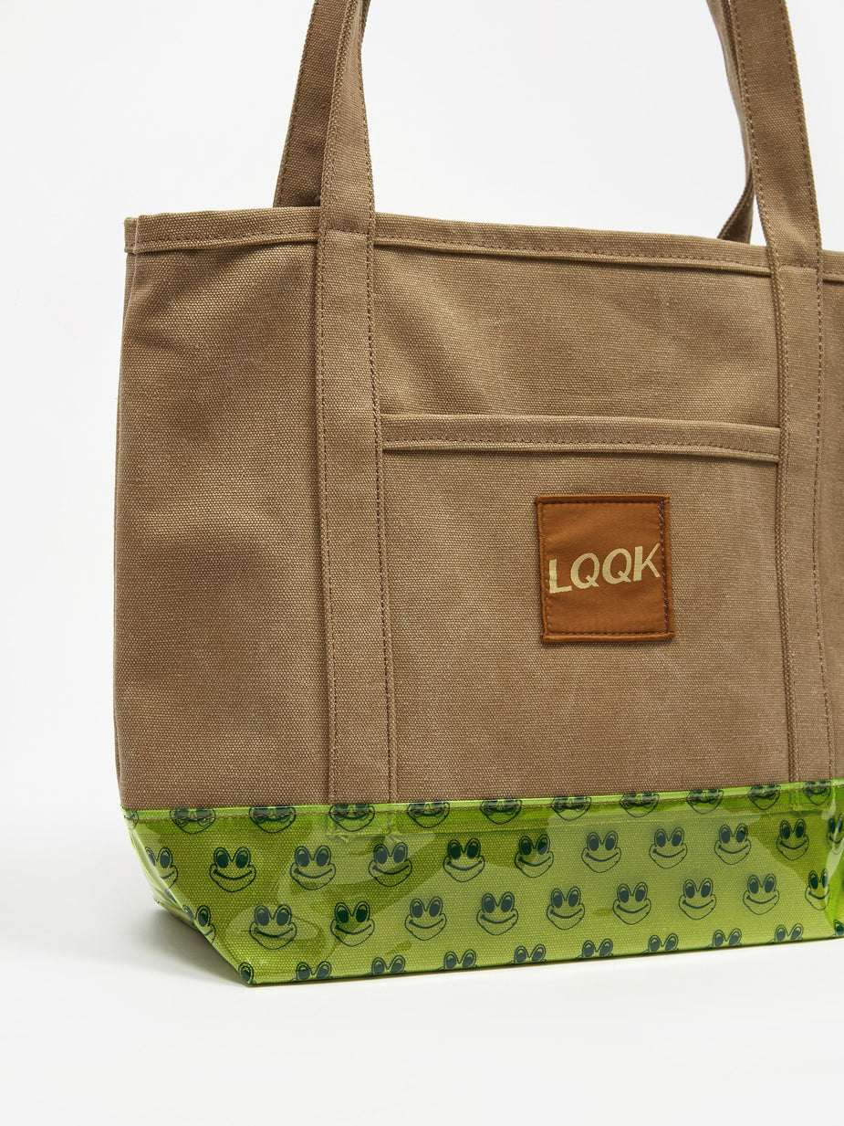 LQQK Studio LQQK Studio Frog Man Tote Bag - Canvas/Vinyl - Other