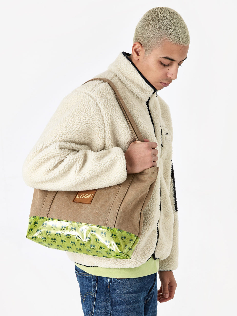 LQQK Studio LQQK Studio Frog Man Tote Bag - Canvas/Vinyl - Other