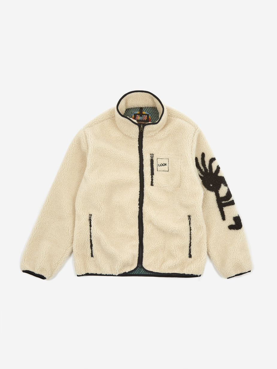 LQQK Studio LQQK Studio Kokopelli Fleece Jacket - Natural - Neutrals