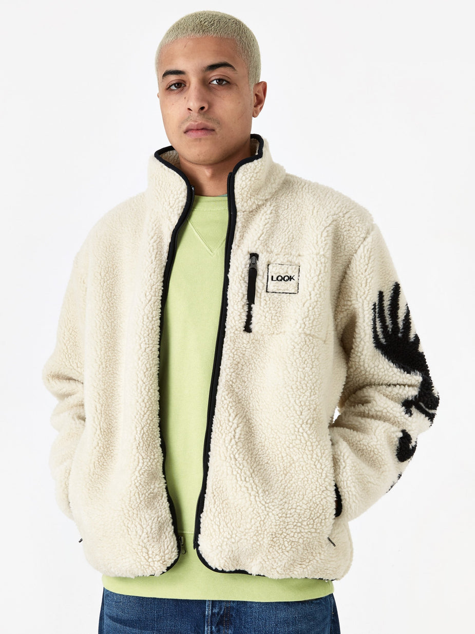 LQQK Studio LQQK Studio Kokopelli Fleece Jacket - Natural - Neutrals