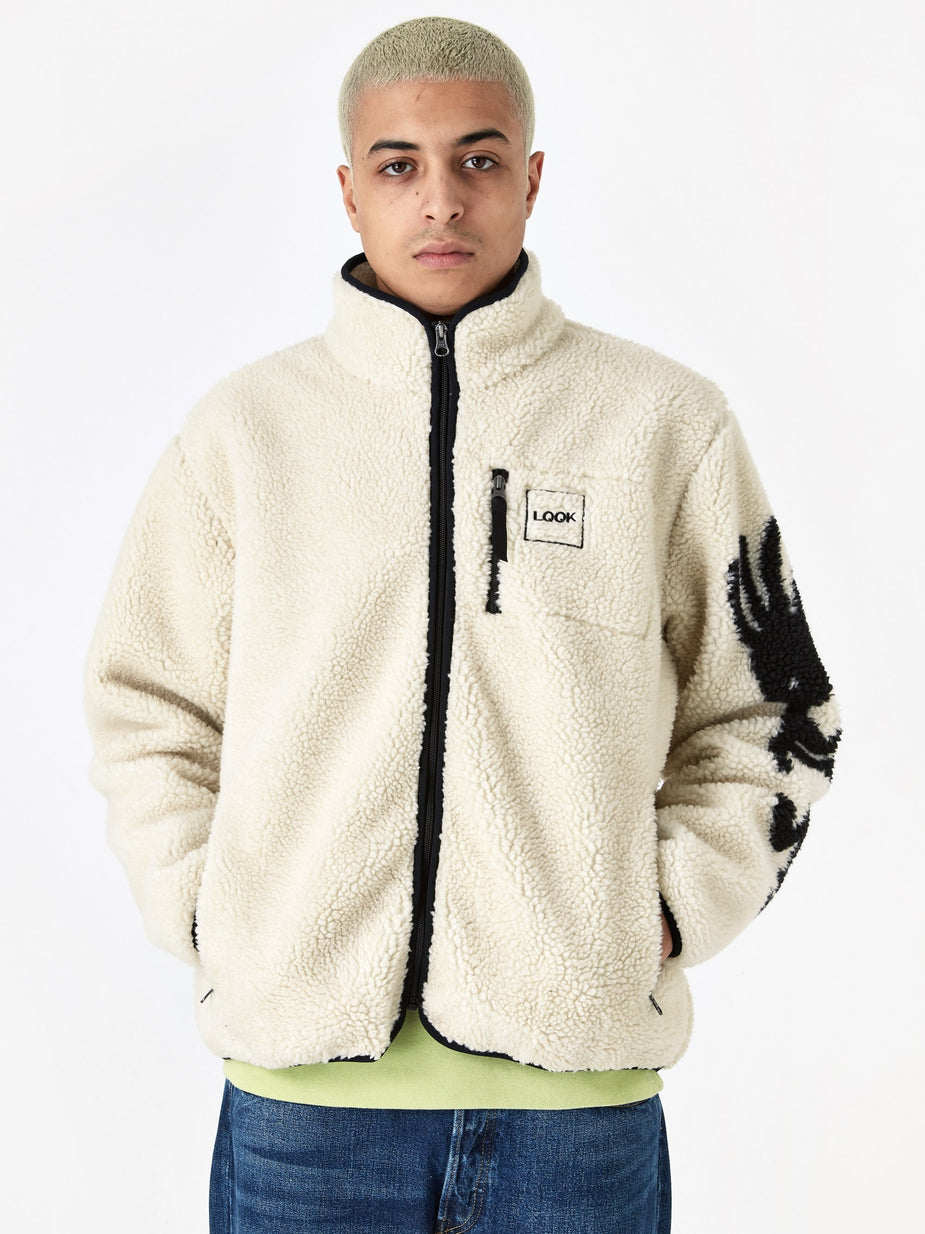 LQQK Studio LQQK Studio Kokopelli Fleece Jacket - Natural - Neutrals
