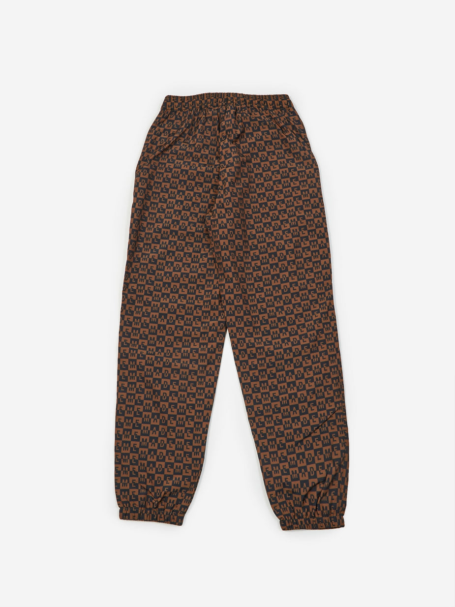 MadeMe MadeMe Checkered Logo Trackpant - Brown - Brown