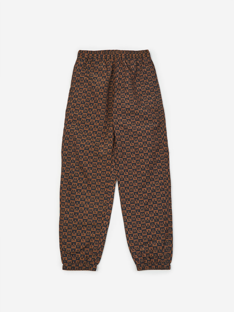 MadeMe MadeMe Checkered Logo Trackpant - Brown - Brown